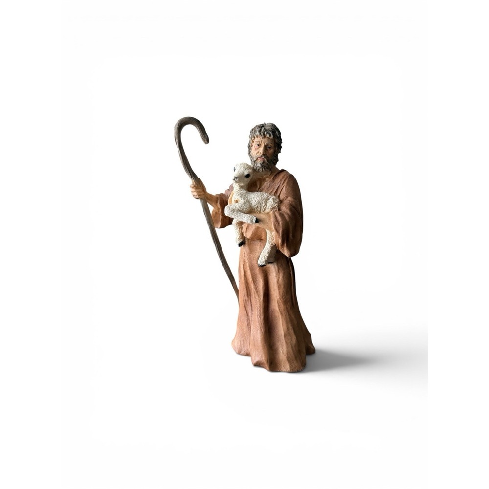 Vintage 1991 Nativity Joseph Resin Figure Made  Italy Castagna Collection EUC